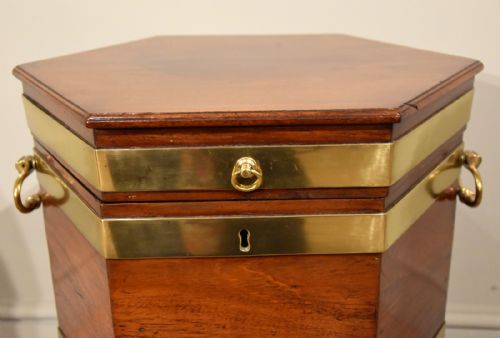 GEORGE III OCTAGONAL WINE COOLER ON STAND - ADDITIONAL PHOTO 3