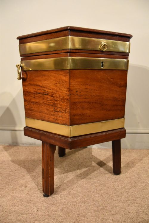 GEORGE III OCTAGONAL WINE COOLER ON STAND - ADDITIONAL PHOTO 5