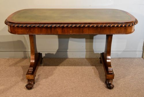 william iv rosewood writing table - CATEGORY: ANTIQUE TABLES - DATED 19TH CENTURY