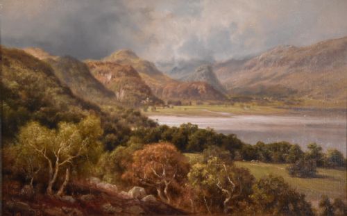 OIL PAINTING BY EDWARD HENRY HOLDER SCENE IN THE LAKE DISTRICT - ADDITIONAL PHOTO 2