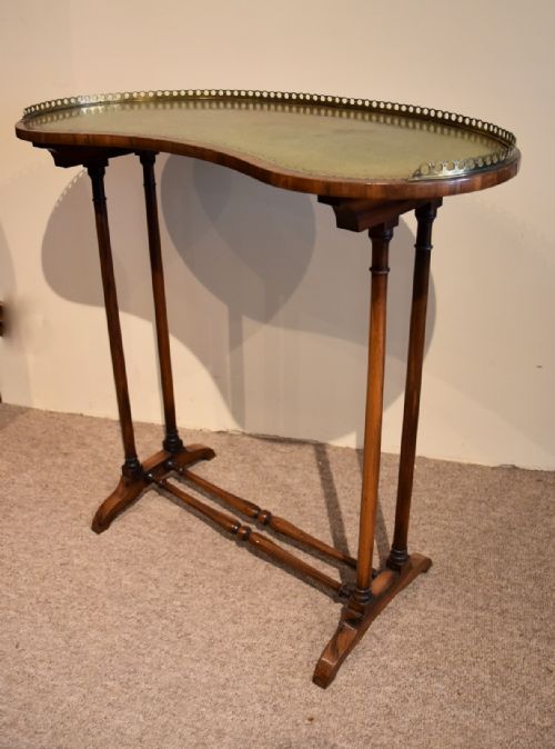 ROSEWOOD REGENCY KIDNEY SHAPED WRITING TABLE - ADDITIONAL PHOTO 4