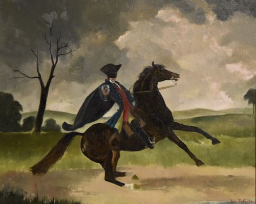 OIL PAINTING DORIS ZINKEISEN DICK TURPIN - ADDITIONAL PHOTO 1