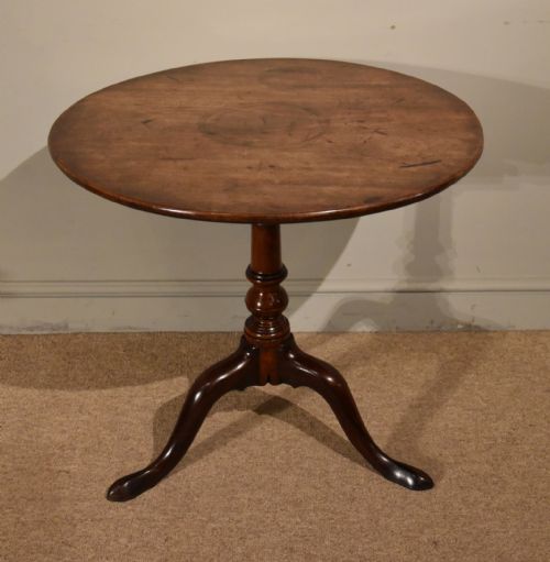 GEORGE III MAHOGANY BIRDCAGE TABLE - ADDITIONAL PHOTO 1