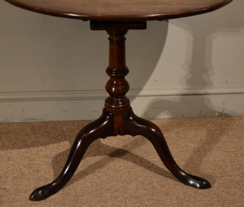 GEORGE III MAHOGANY BIRDCAGE TABLE - ADDITIONAL PHOTO 3