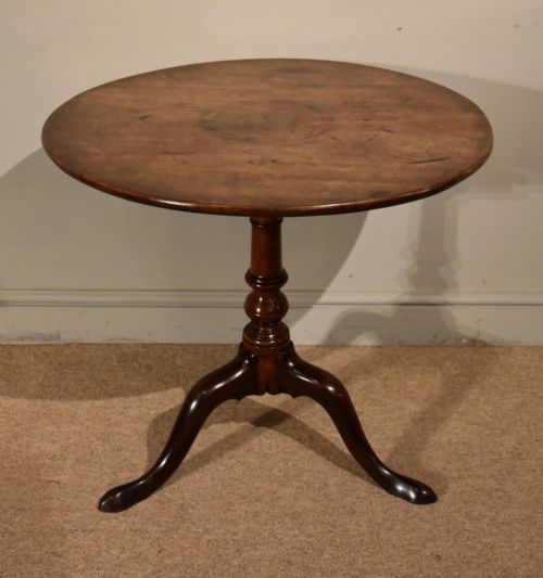 GEORGE III MAHOGANY BIRDCAGE TABLE - ADDITIONAL PHOTO 4