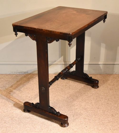 SMALL REGENCY ROSEWOOD OCCASIONAL SIDE TABLE - ADDITIONAL PHOTO 1