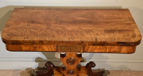 REGENCY PERIOD MAHOGANY CARD TABLE - ADDITIONAL PHOTO 2