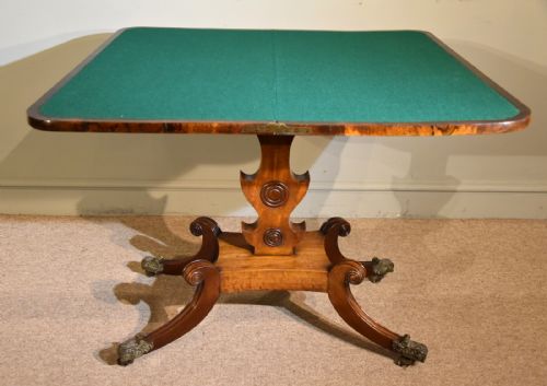REGENCY PERIOD MAHOGANY CARD TABLE - ADDITIONAL PHOTO 5