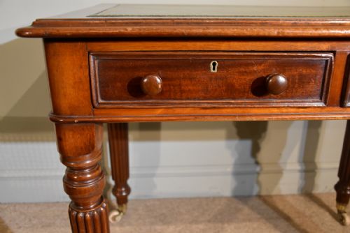 WILLIAM IV MAHOGANY SMALL WRITING TABLE - ADDITIONAL PHOTO 4