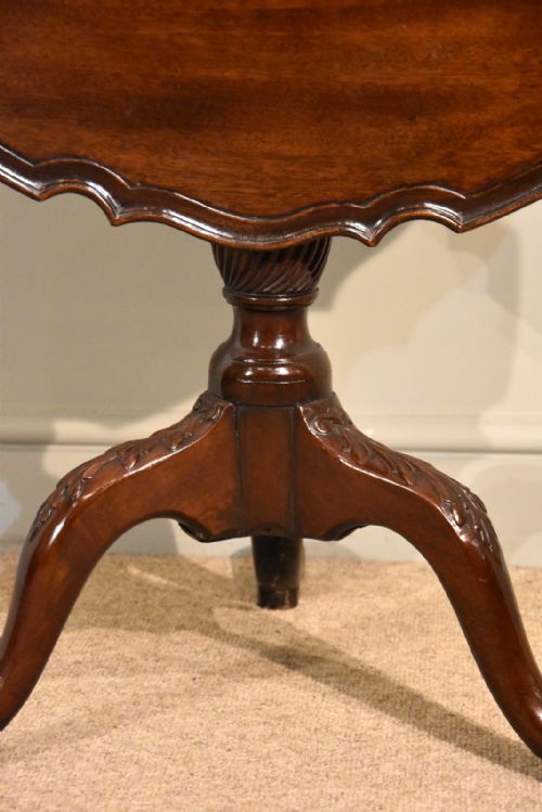 PIECRUST TABLE 19TH CENTURY MAHOGANY - ADDITIONAL PHOTO 1