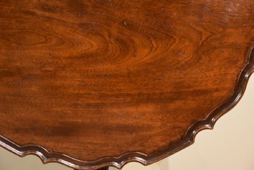 PIECRUST TABLE 19TH CENTURY MAHOGANY - ADDITIONAL PHOTO 2