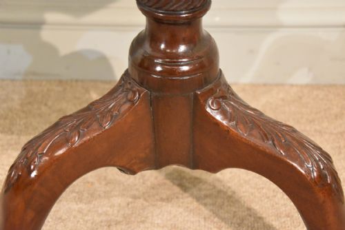 PIECRUST TABLE 19TH CENTURY MAHOGANY - ADDITIONAL PHOTO 4