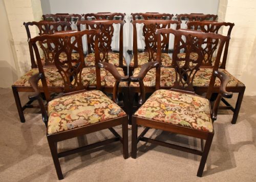 TEN MID 18TH CENTURY CHIPPENDALE DINING CHAIRS - ADDITIONAL PHOTO 1