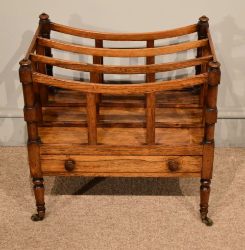 excellent regency rosewood canterbury - CATEGORY: ANTIQUE FURNITURE - DATED REGENCY