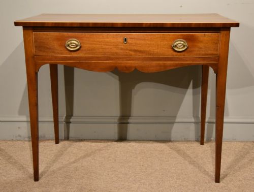 late 18th century mahogany side table - CATEGORY: ANTIQUE TABLES - DATED 19TH CENTURY