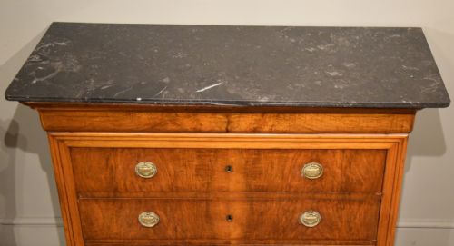 LATE 19TH CENTURY FRENCH MARBLE COMMODE CHEST - ADDITIONAL PHOTO 2
