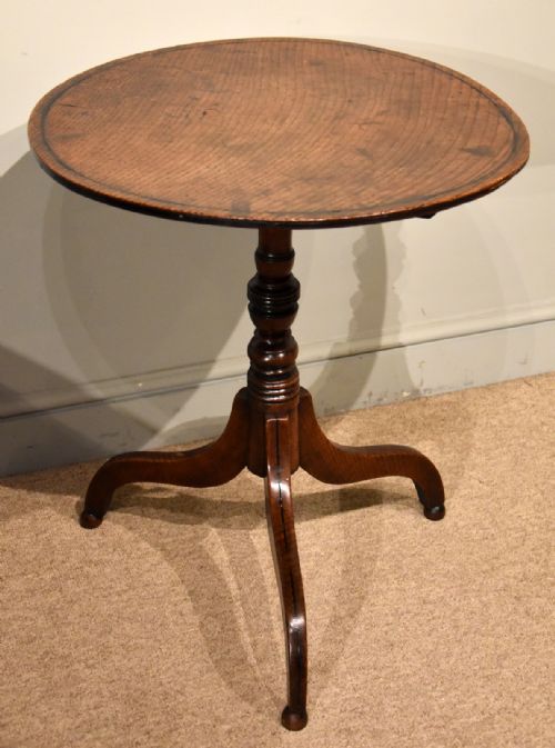 GEORGE III OAK TILTING TOP TRIPOD TABLE - ADDITIONAL PHOTO 3