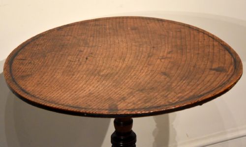 GEORGE III OAK TILTING TOP TRIPOD TABLE - ADDITIONAL PHOTO 4