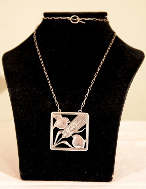 GEORG JENSEN STERLING SILVER PENDANT TWO ROBINS NO 93 - ADDITIONAL PHOTO 1