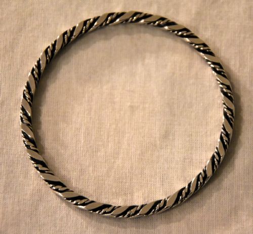 GEORG JENSEN STERLING SILVER BANGLE - ADDITIONAL PHOTO 1