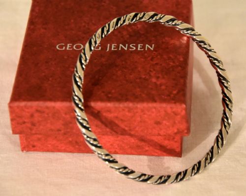GEORG JENSEN STERLING SILVER BANGLE - ADDITIONAL PHOTO 2