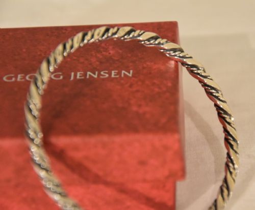 GEORG JENSEN STERLING SILVER BANGLE - ADDITIONAL PHOTO 3