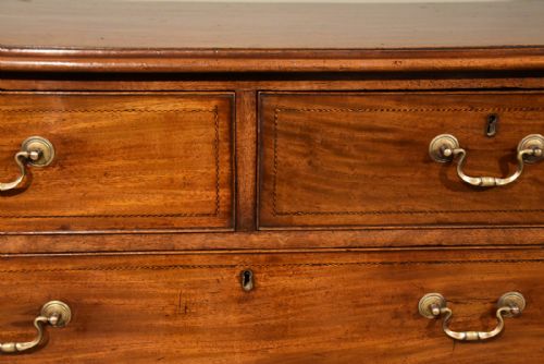 PAIR GEORGE III MAHOGANY CHEST OF DRAWERS - ADDITIONAL PHOTO 8