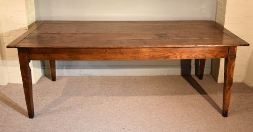 french oak chestnut farmhouse dining table - CATEGORY: ANTIQUE TABLES - DATED 19TH CENTURY