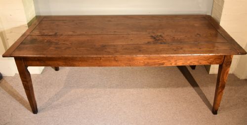FRENCH OAK CHESTNUT FARMHOUSE DINING TABLE - ADDITIONAL PHOTO 1