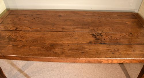 FRENCH OAK CHESTNUT FARMHOUSE DINING TABLE - ADDITIONAL PHOTO 2