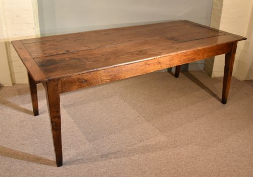 FRENCH OAK CHESTNUT FARMHOUSE DINING TABLE - ADDITIONAL PHOTO 3