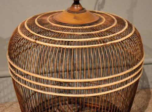 LATE 19TH CENTURY BAMBOO BIRDCAGE - ADDITIONAL PHOTO 2