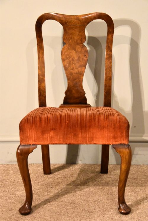 walnut queen anne style childs chair - CATEGORY: ANTIQUE CHAIRS - DATED 1880