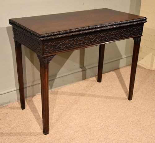 18TH CENTURY CARVED TEA TABLE - ADDITIONAL PHOTO 1