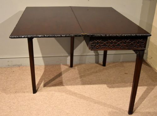 18TH CENTURY CARVED TEA TABLE - ADDITIONAL PHOTO 2