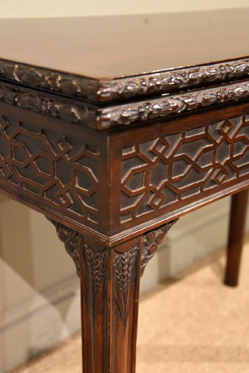 18TH CENTURY CARVED TEA TABLE - ADDITIONAL PHOTO 6
