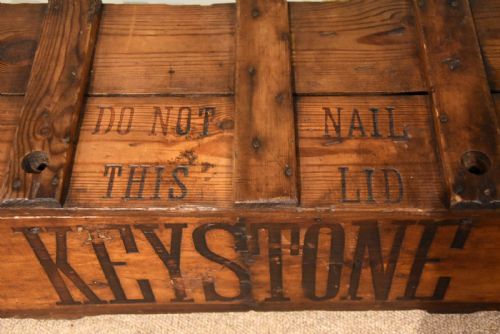 LARGE PINE AND BRANDED WINE CASE - ADDITIONAL PHOTO 1