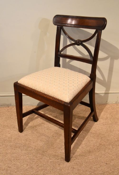 SET OF SIX DINING CHAIRS MAHOGANY REGENCY - ADDITIONAL PHOTO 1