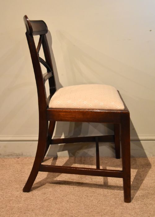 SET OF SIX DINING CHAIRS MAHOGANY REGENCY - ADDITIONAL PHOTO 4