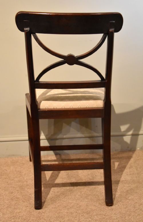 SET OF SIX DINING CHAIRS MAHOGANY REGENCY - ADDITIONAL PHOTO 5
