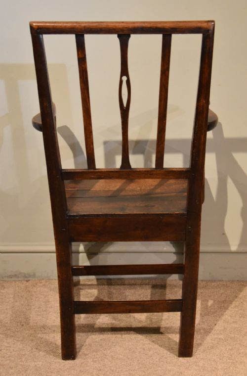 COUNTRY OAK VERNACULAR ARMCHAIR 18TH CENTURY - ADDITIONAL PHOTO 3