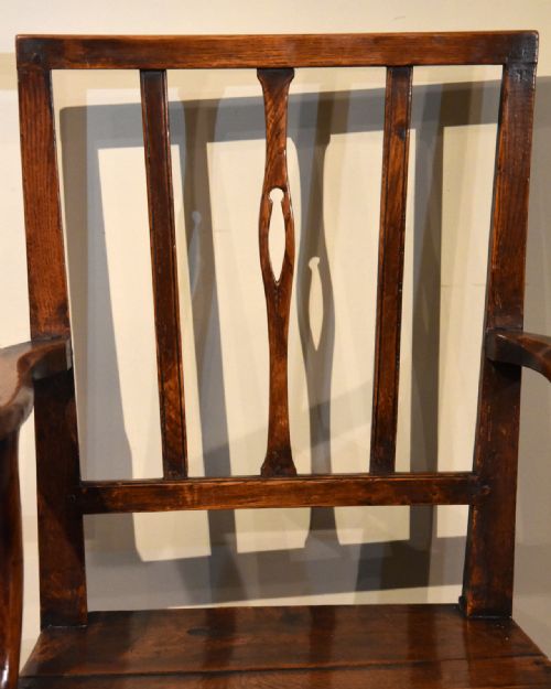 COUNTRY OAK VERNACULAR ARMCHAIR 18TH CENTURY - ADDITIONAL PHOTO 4