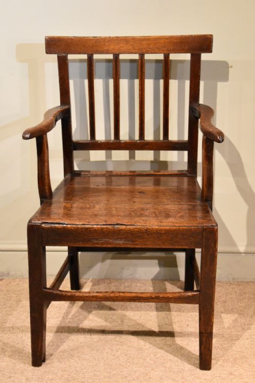 country oak vernacular armchair - CATEGORY: ANTIQUE CHAIRS - DATED 1800