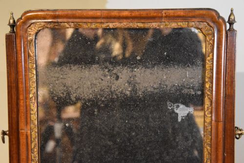 18TH CENTURY MAHOGANY BOX DRESSING TABLE MIRROR - ADDITIONAL PHOTO 3