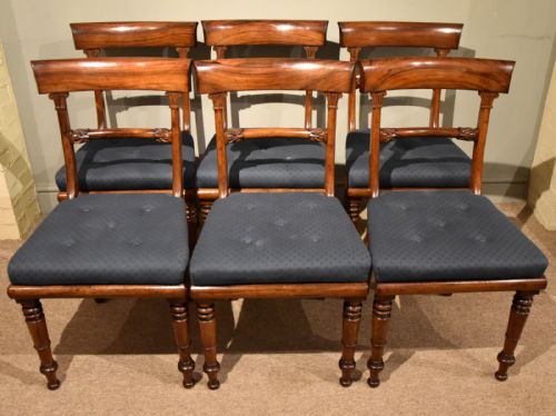 set of six william iv dining chairs - CATEGORY: ANTIQUE CHAIRS - DATED 19TH CENTURY