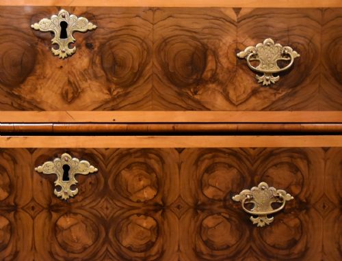 CHEST OF DRAWERS WILLIAM AND MARY OLIVEWOOD OYSTER - ADDITIONAL PHOTO 3