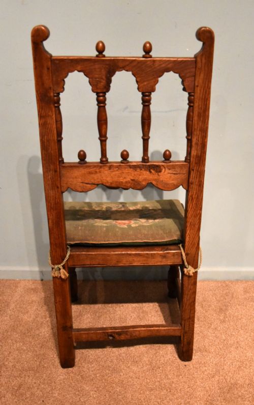 17TH CENTURY GOTHIC STYLE COUNTRY DINING CHAIRS - ADDITIONAL PHOTO 4