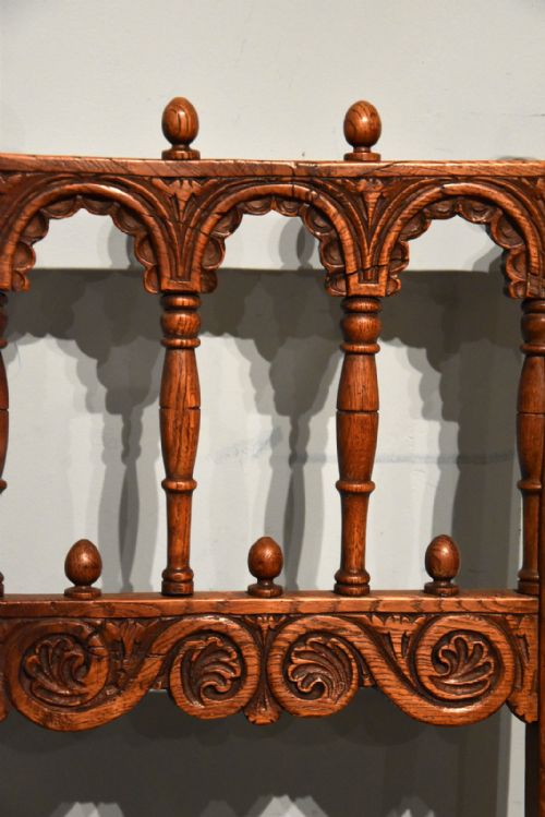17TH CENTURY GOTHIC STYLE COUNTRY DINING CHAIRS - ADDITIONAL PHOTO 6