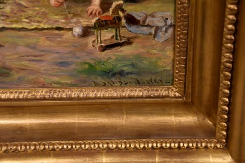 OIL PAINTING BY ALEXANDER DAVIDSON MORNING SUNSHINE - ADDITIONAL PHOTO 3