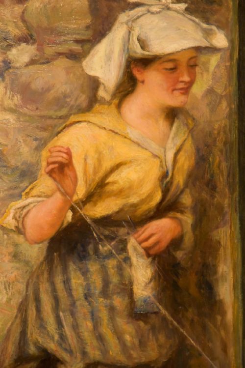 OIL PAINTING BY ALEXANDER DAVIDSON MORNING SUNSHINE - ADDITIONAL PHOTO 4